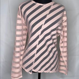 Zara sheer pink top